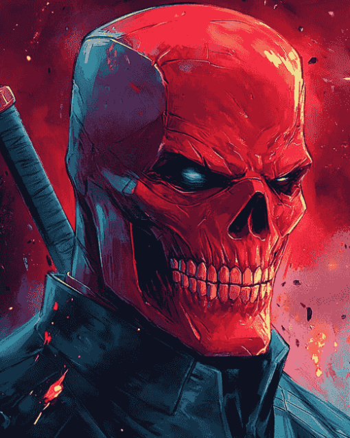 Red Skull Marvel Diamond Painting