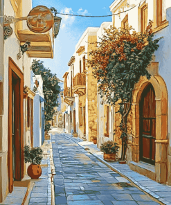 Rethymno Buildings Diamond Painting