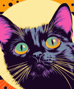 Retro Kitty Diamond Painting