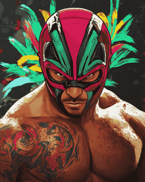 Rey Mysterio WWE Legend Diamond Painting