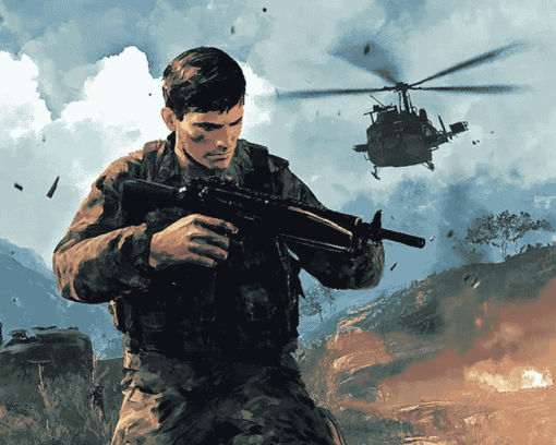 Rising Storm 2 Vietnam Game Diamond Painting