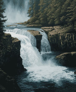 River and Waterfall Beauty Diamond Painting