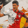 Robert Lewandowski Sports Diamond Painting