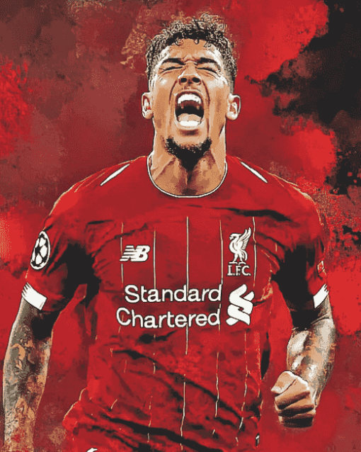 Roberto Firmino Football Stars Diamond Painting