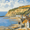 Robin Hood Bay Landscape Diamond Painting