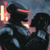 Robocop Fantasy Illustration Diamond Painting