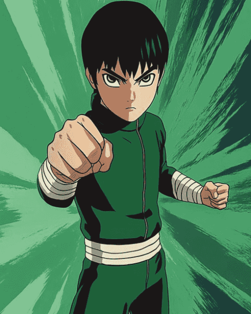 Rock Lee Anime Masterpiece Diamond Painting