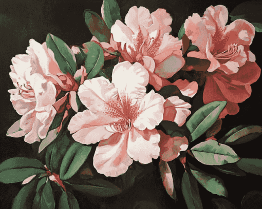 Rododendro Blossom Diamond Painting