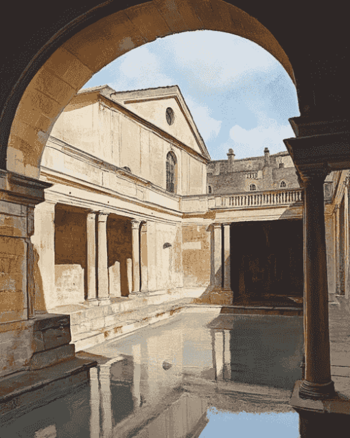 Roman Baths Monument Diamond Painting