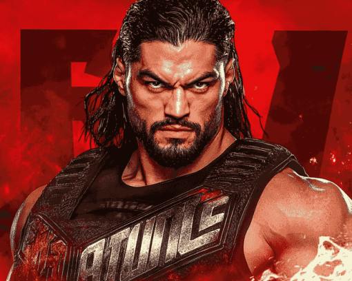 Roman Reigns WWE Champions Diamond Painting