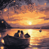 Romantic Boat Journey Diamond Painting