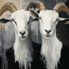 Romantic Goat Pair Diamond Painting