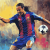 Ronaldinho Football Icon Diamond Painting