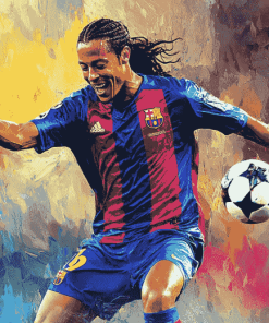 Ronaldinho Football Icon Diamond Painting