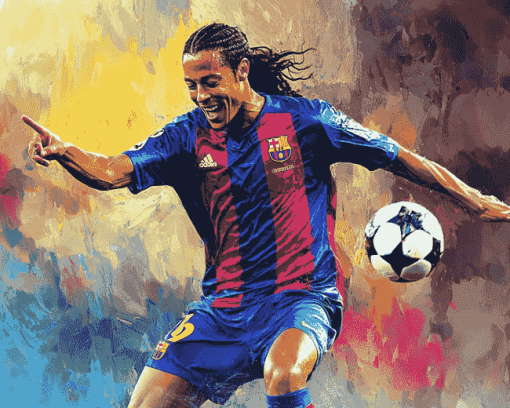 Ronaldinho Football Icon Diamond Painting