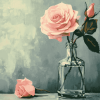 Rose in a Bottle Diamond Painting