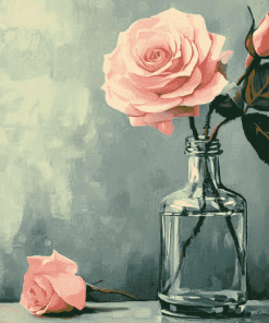 Rose in a Bottle Diamond Painting