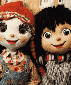 Rosie And Jim Collectible Series Diamond Painting