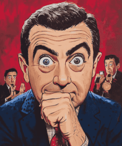 Rowan Atkinson Caricature Diamond Painting