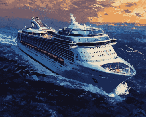 Royal Caribbean Cruise Ship Oceanscapes Diamond Painting