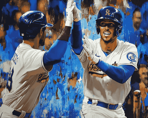 Royals Baseball Players Diamond Painting