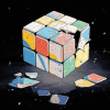 Rubiks Cube Cartoon Diamond Painting