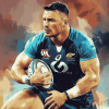 Rugby Star Damien Cook Diamond Painting