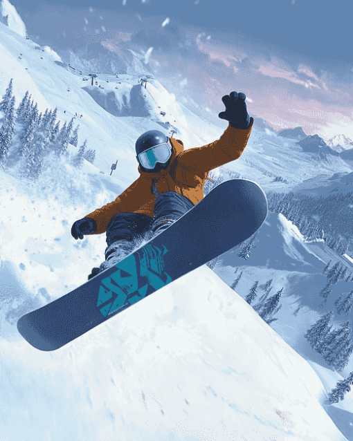 SSX Snowboarding Adventure Diamond Painting