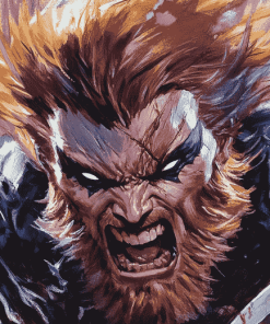 Sabretooth Animation Fantasy Diamond Painting