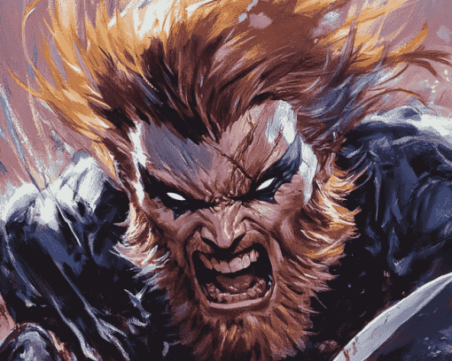 Sabretooth Animation Fantasy Diamond Painting