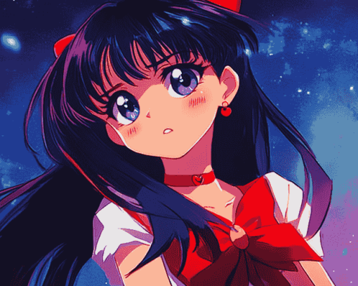 Sailor Mars Anime Diamond Painting