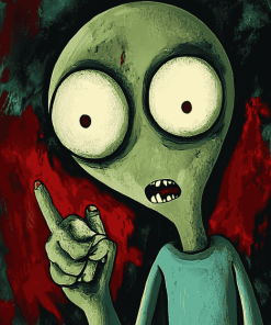 Salad Fingers Animation Diamond Painting