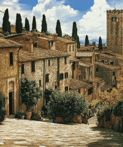 San Gimignano Italy Diamond Painting