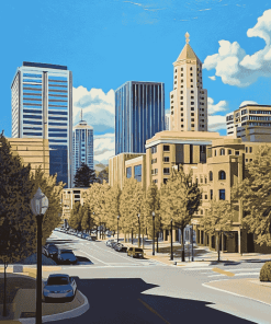 San Jose Cityscape Diamond Painting