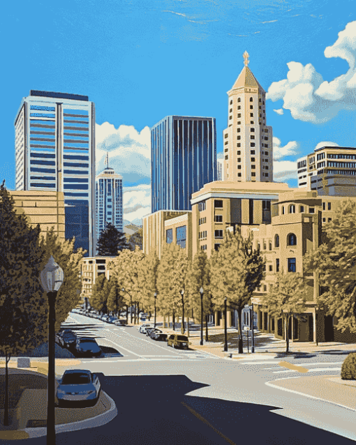 San Jose Cityscape Diamond Painting