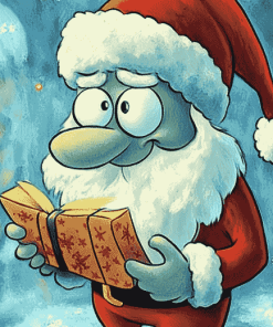 Santa Claus Squidward Christmas Diamond Painting