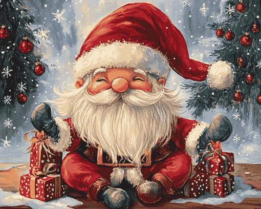 Santa Gnomes Christmas Diamond Painting