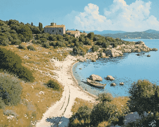 Sardinia Paradise Landscapes Diamond Painting