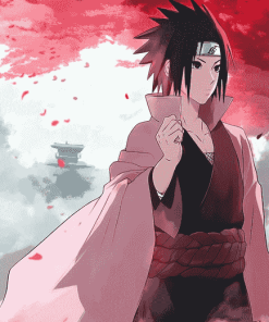 Sasuke Sakura Anime Diamond Painting