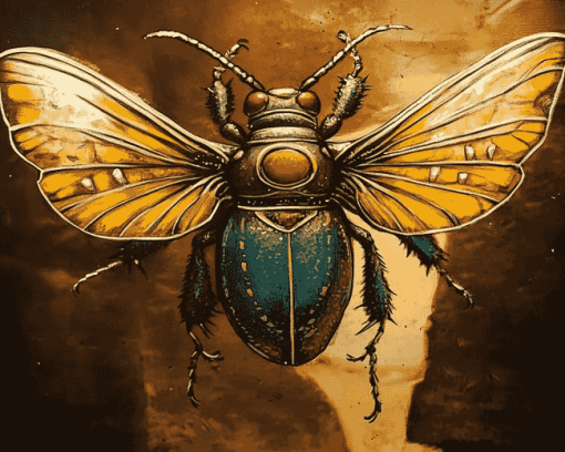 Scarab Insect Diamond Painting