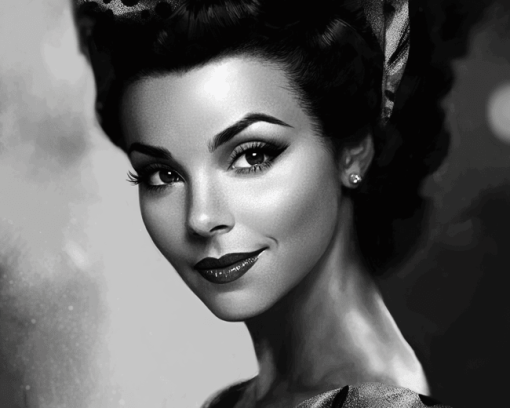 Scarlett Oharo Black White Diamond Painting