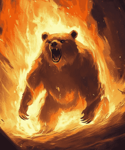 Scary Bear Animation Diamond Painting