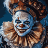 Scary Clown Jester Diamond Painting