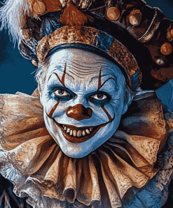 Scary Clown Jester Diamond Painting