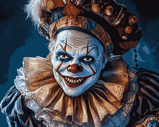 Scary Clown Jester Diamond Painting