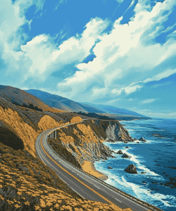 Scenic California Coastlines Diamond Painting