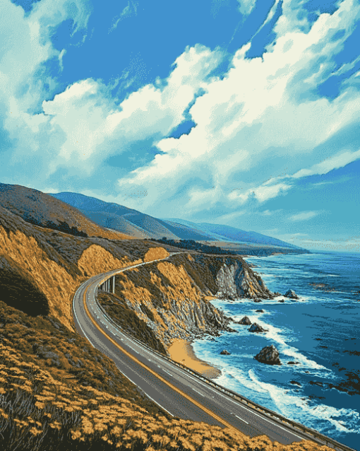 Scenic California Coastlines Diamond Painting