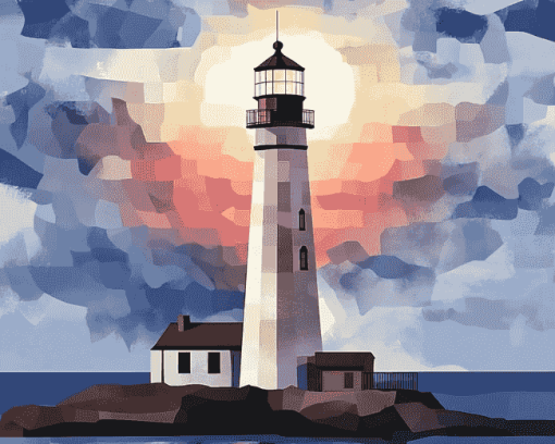 Scenic Lighthouse Diamond Painting