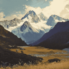 Scenic Southern Alps Diamond Painting