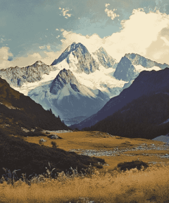 Scenic Southern Alps Diamond Painting